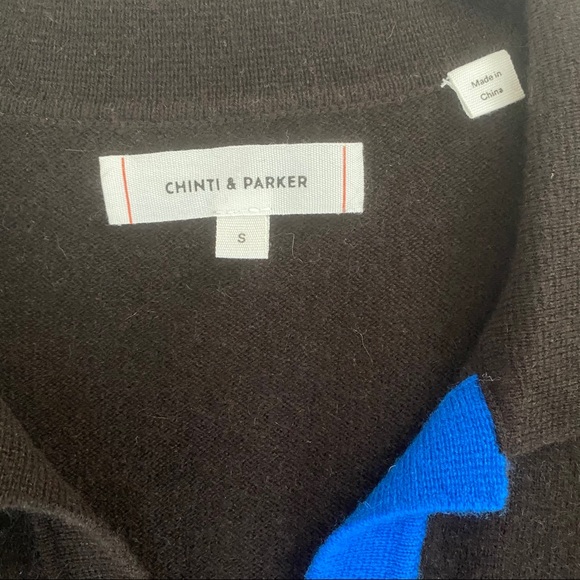 Chinti and Parker Cashmere Blend collared Sweater - Picture 11 of 14